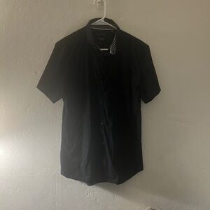 Kenneth Cole New York Black Short Sleeve Shirt